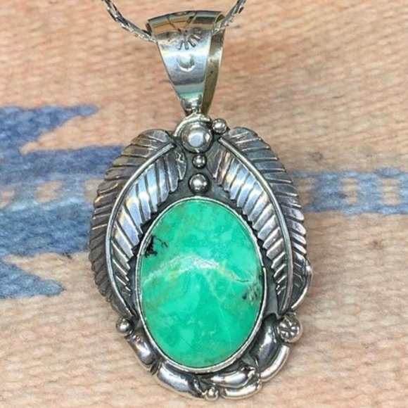 Emerald Valley Turquoise Pendant #3465 - Picture 1 of 2